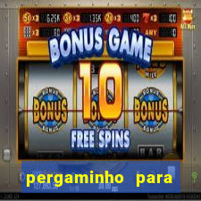 pergaminho para escrever dentro